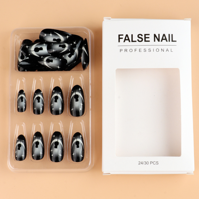 Wearable Nail Art Kit with Removable Almond Patches