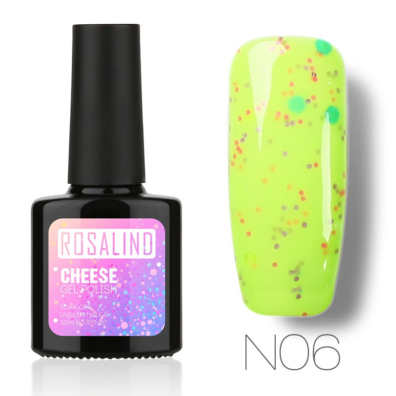 ROSALIND Gel Polish - Orange Dot Cheese Nail Gel