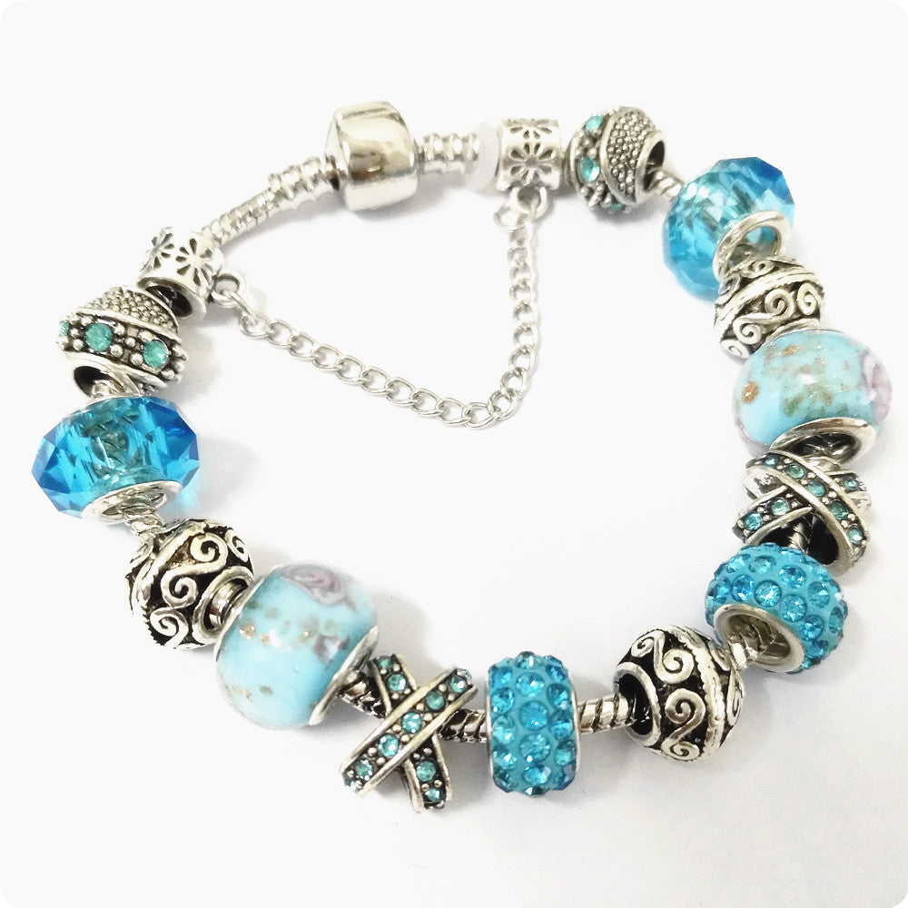 DIY Glass Bead Bracelet - Creative Fashion Jewelry