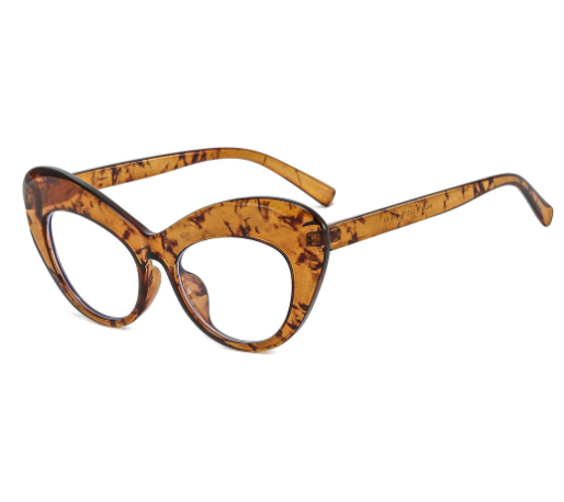 Lara Leopard Stylish Oversized Blue Light Glasses (One Pair)