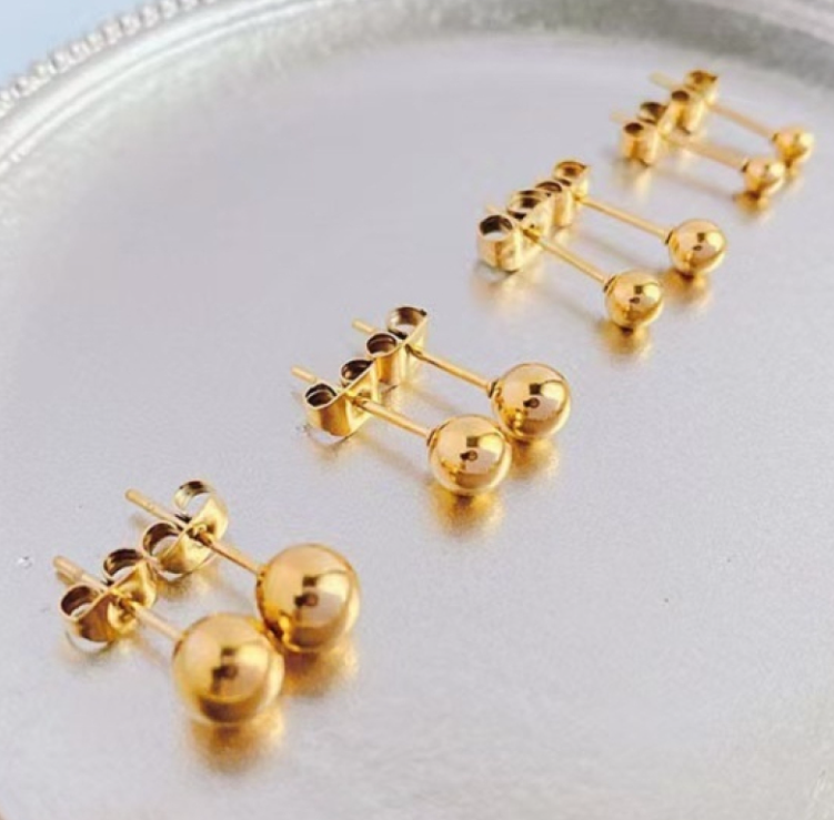 Ball Stud Earrings