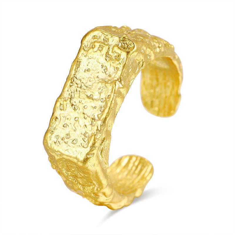 Simple Irregular Rectangular Ring for Women’s Fashion