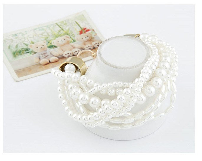 Fashion Pearl Statement Long Necklace for Women