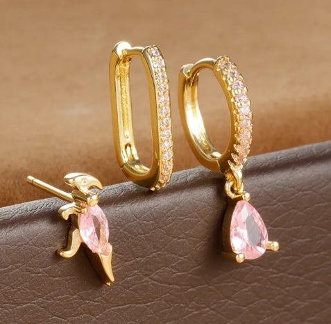 Water Drop Stud Earrings