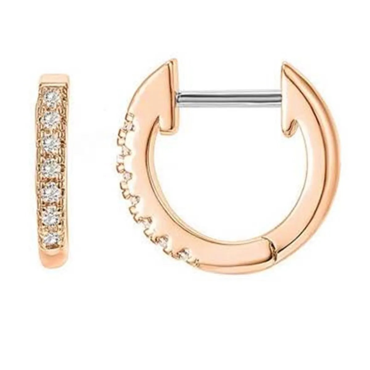 Single Row Diamond Earrings