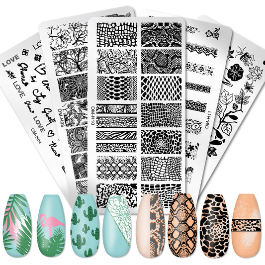 Nail Art Stamping Plate and Silicone Stamper Tool