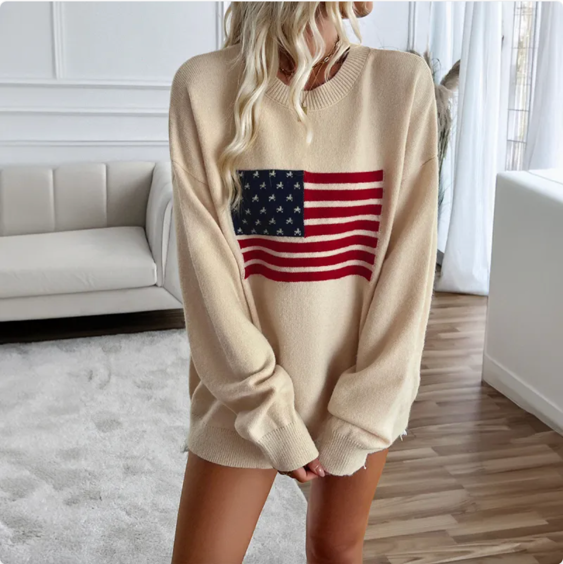Women’s Casual Independence Day Long Sleeve Top