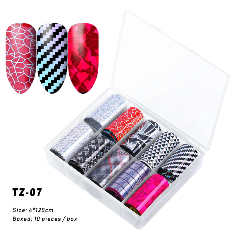 2020 New Nail Art Transfer Stickers - Starry Laser
