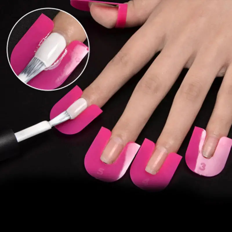 26 Pcs U Curve Nail Protector Tools for Nail Art
