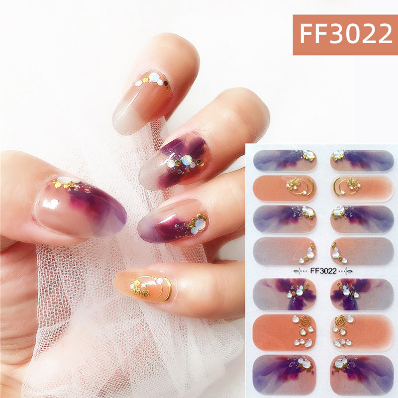 3D Crystal Nail Polish Film Full Adhesive Craft