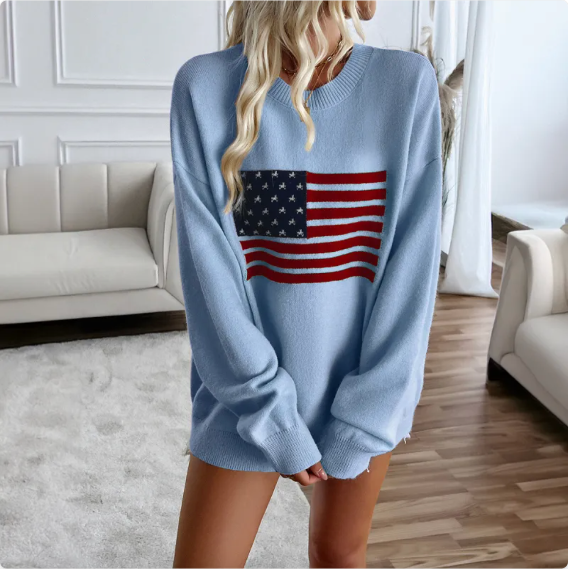 Women’s Casual Independence Day Long Sleeve Top