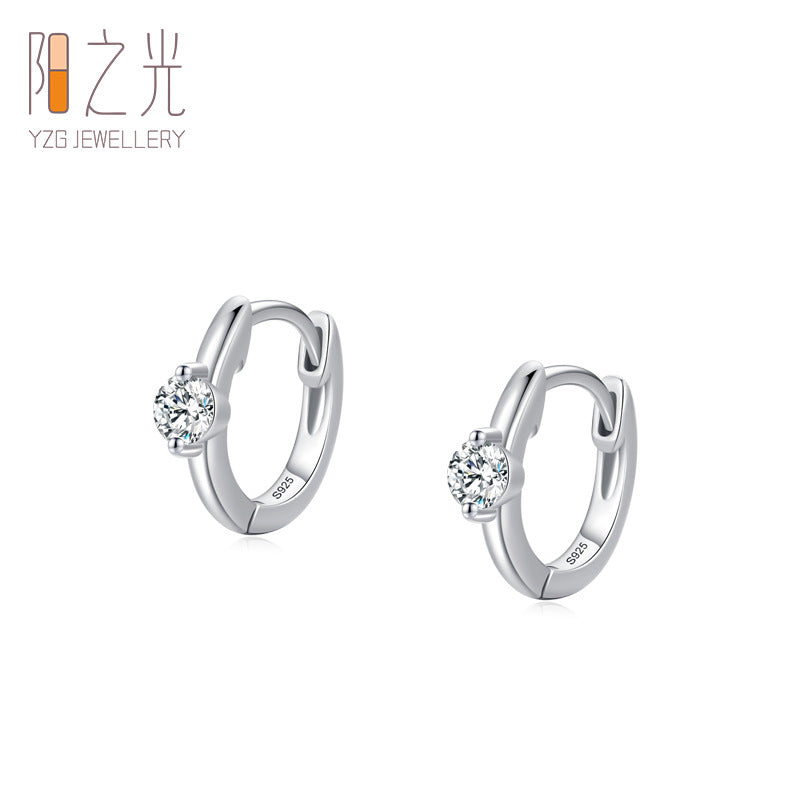 S925 Silver Luxury Diamond Earrings for Women