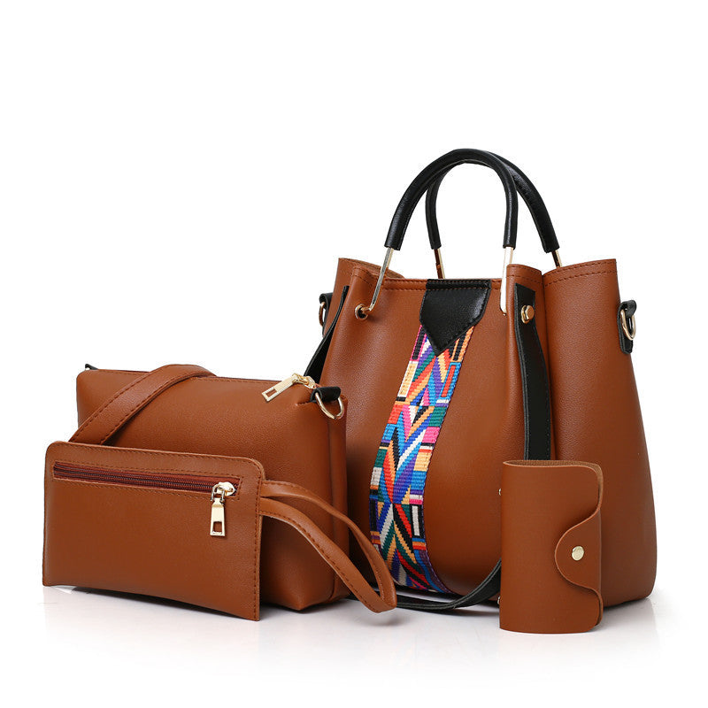 4-Piece Women's Shoulder Bag Set - Stylish Handbags