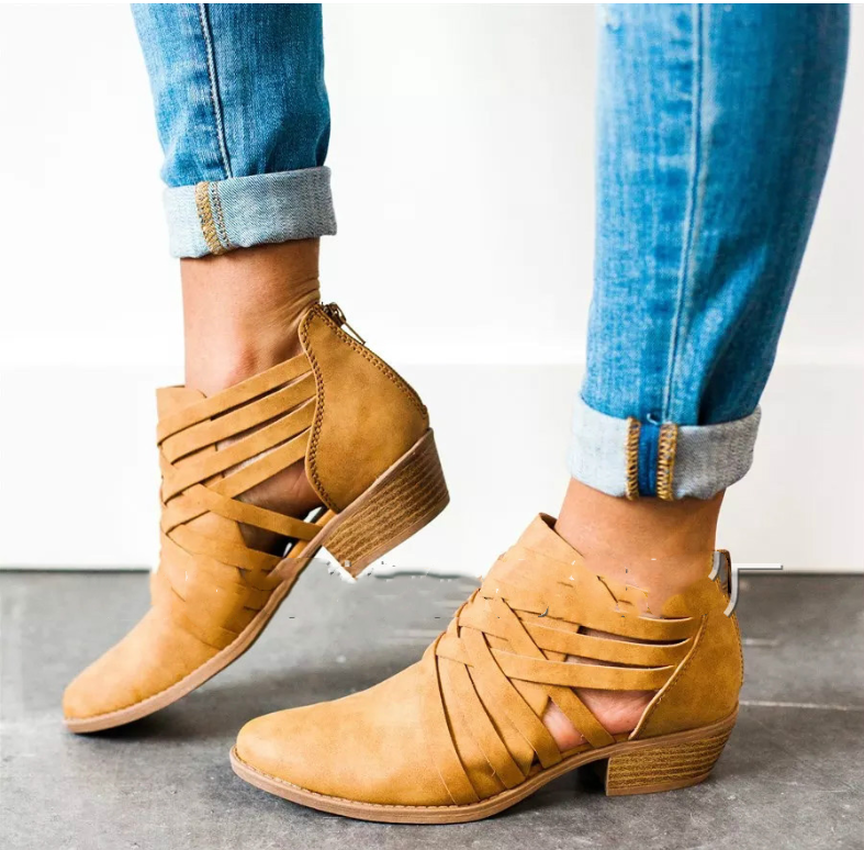 Cutout High Heels and Chunky Women’s Ankle Boots