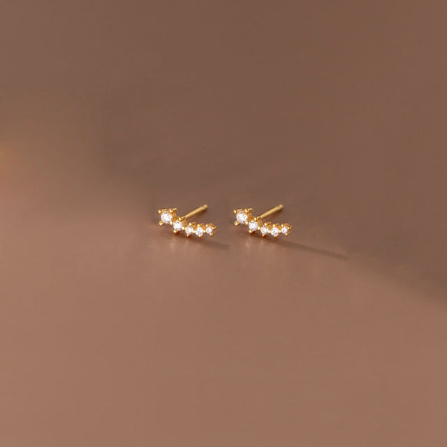 Minimalist Mini Zircon Earrings for Women’s Outings
