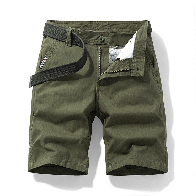 Men's Vintage Loose Fit Cotton Cargo Shorts