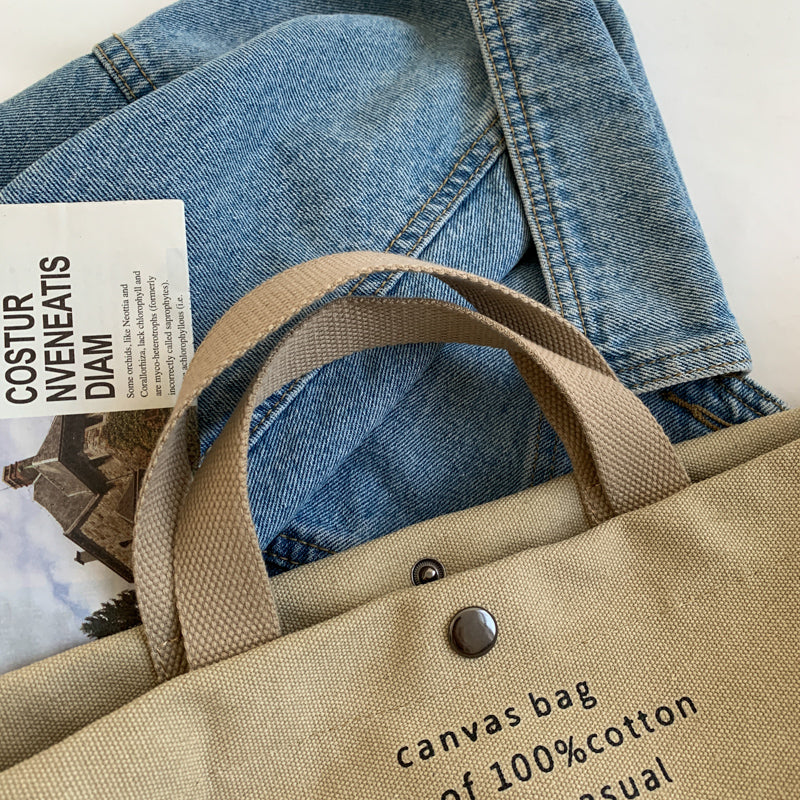 Casual Women’s Canvas Tote and Crossbody Handbag