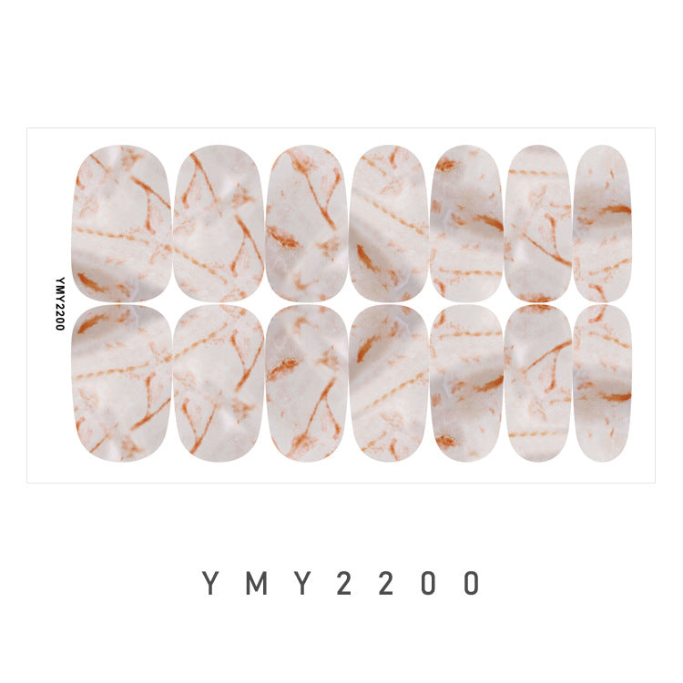 Marble Galaxy Nail Art Stickers - Trendy Designs