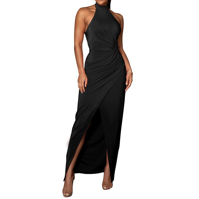Women’s Fashionable Sleeveless Pleated Dress