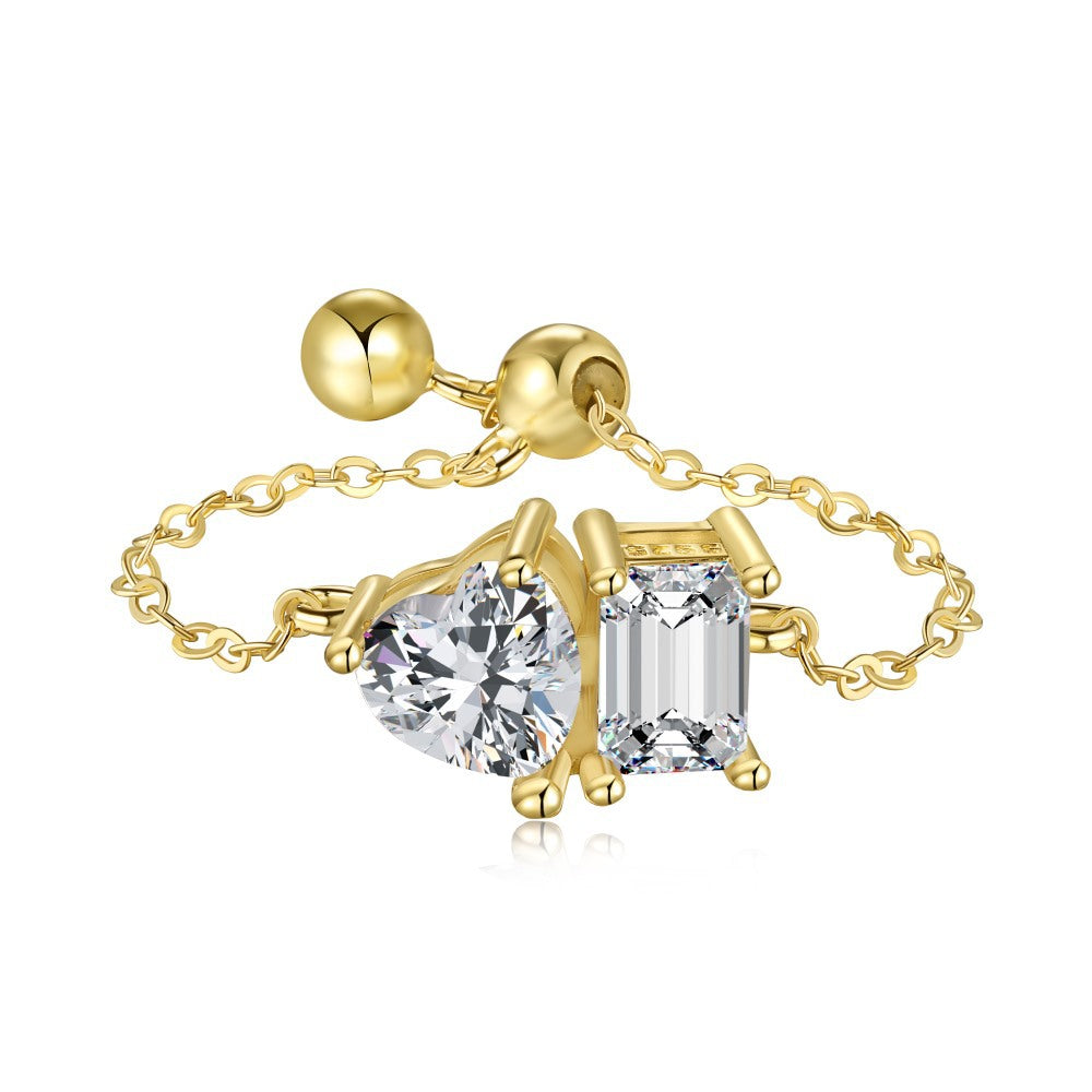 Sterling Silver Prism Fashion Ring - All-match Design