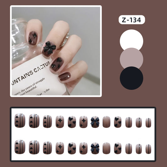 Black Butterfly Star Mane Nail Patch Set