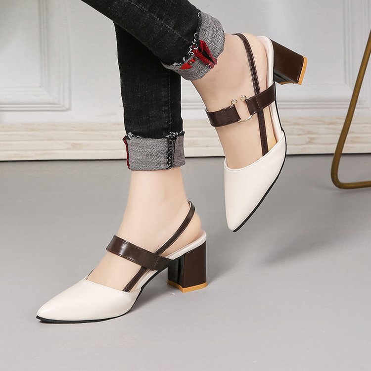 2024 Spring/Summer Women’s Pointed Toe Chunky Heels