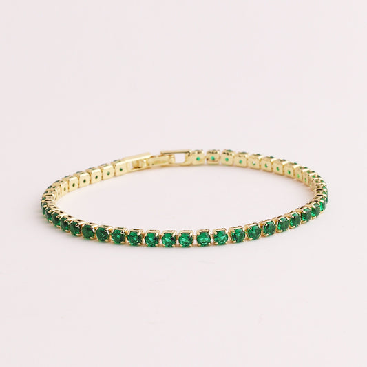 Green Zircon Women's Pull Bracelet Jewelry