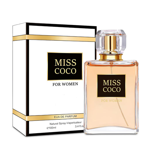 A CENTER Perfume for Women Long Lasting Fragrance Eau de Parfum Floral & Sweet Womens Perfume Daily Used 3.4 Fluid Ounce(Miss Coco for Women)