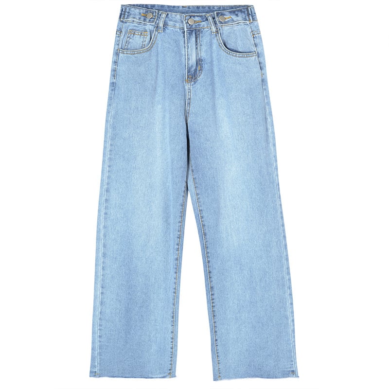 Loose High Waist Wide-Leg Pants Slim Jeans