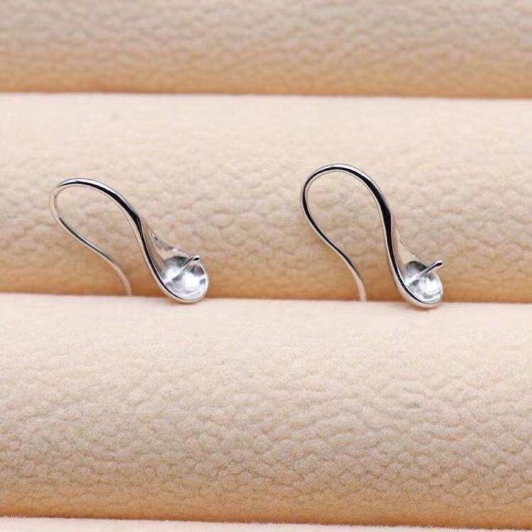 Brass Pearl Holder Earrings and High Heel Spoon Hooks