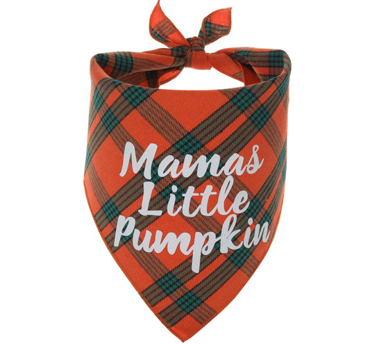 Thanksgiving Dog Bandana Plaid Puppy Scarf Triangle Fall Bandana for Small Medium Large Boy Girl Dogs