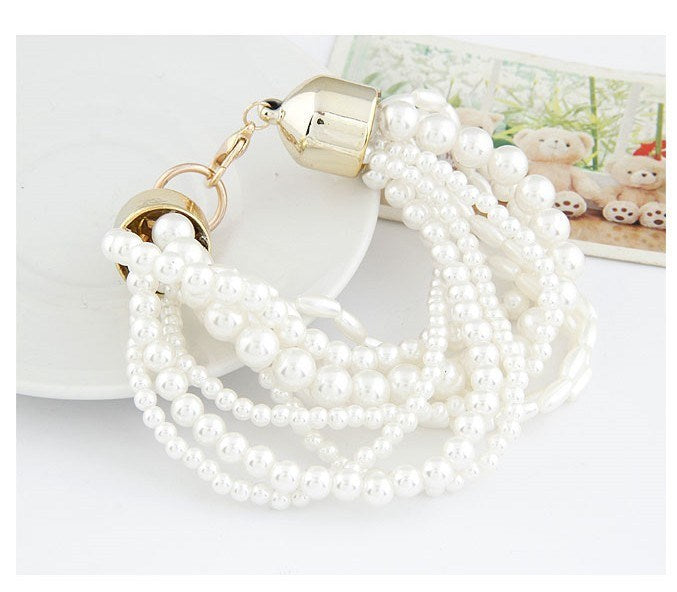 Fashion Pearl Statement Long Necklace for Women