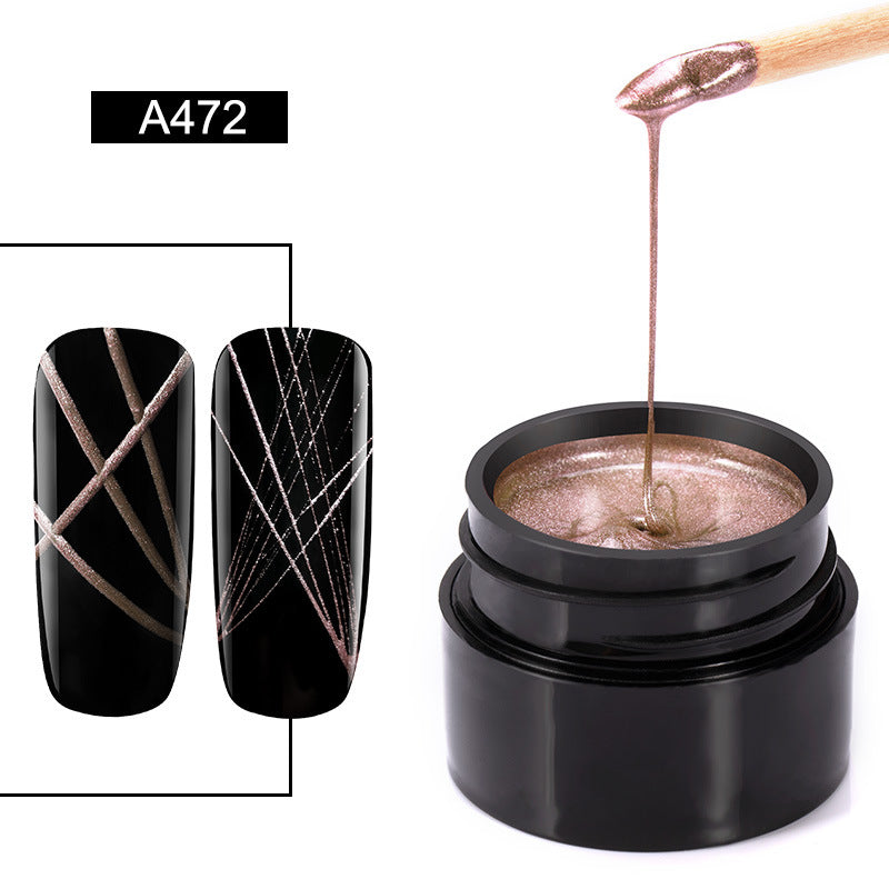 Metallic Brush Nail Gel and Nail Polish