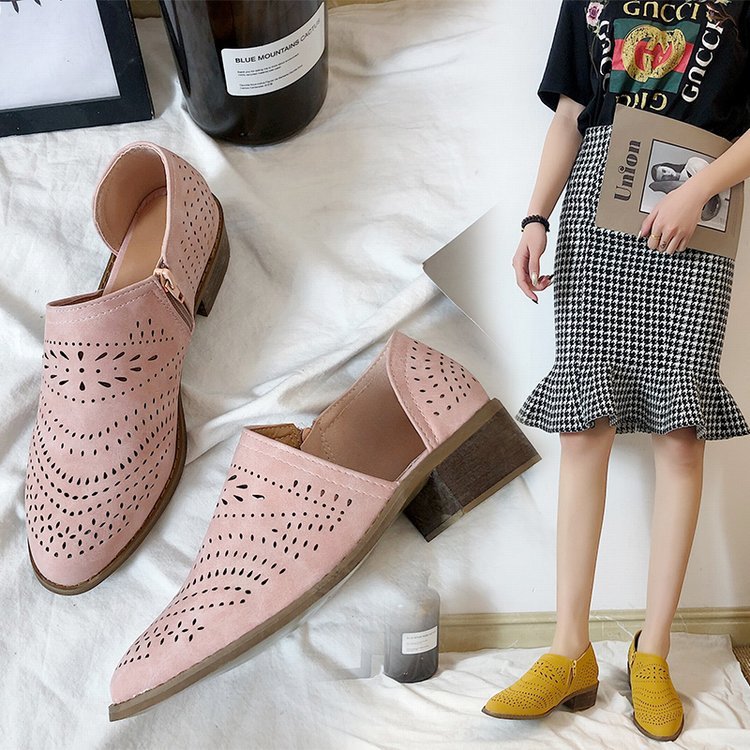 Women’s Plus Size Laser Cut Breathable Ankle Sandals