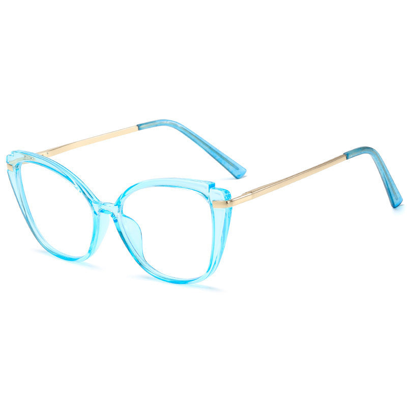 Vintage Triangular Blue Light Blocking Glasses for Women