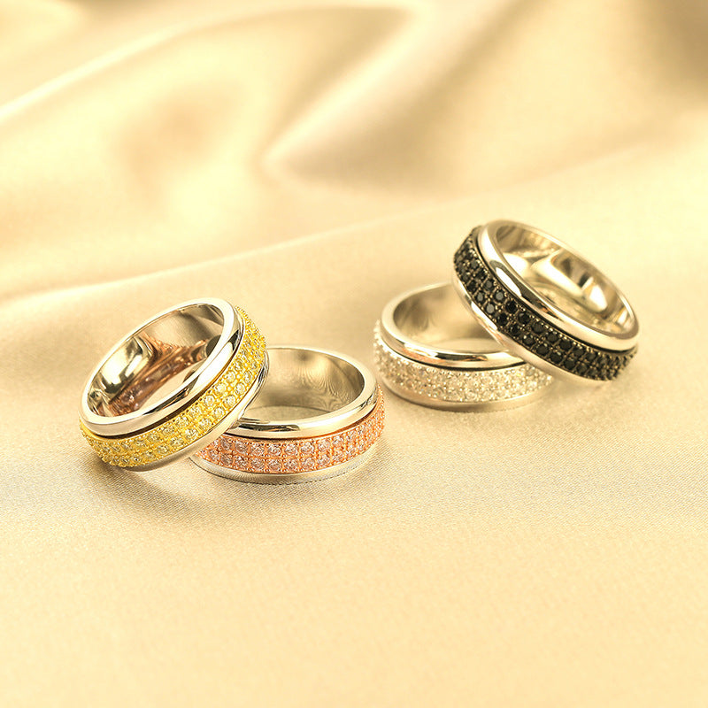 Rotatable 925 Silver Women’s Ring