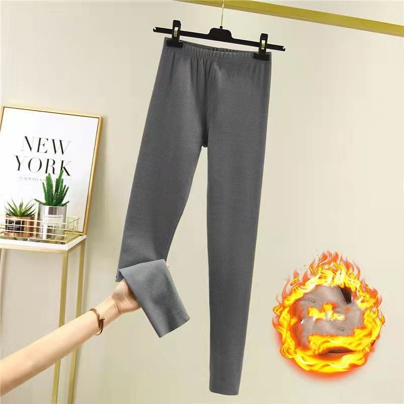 Women's Warm Wool Padded Pants for Autumn and Winter