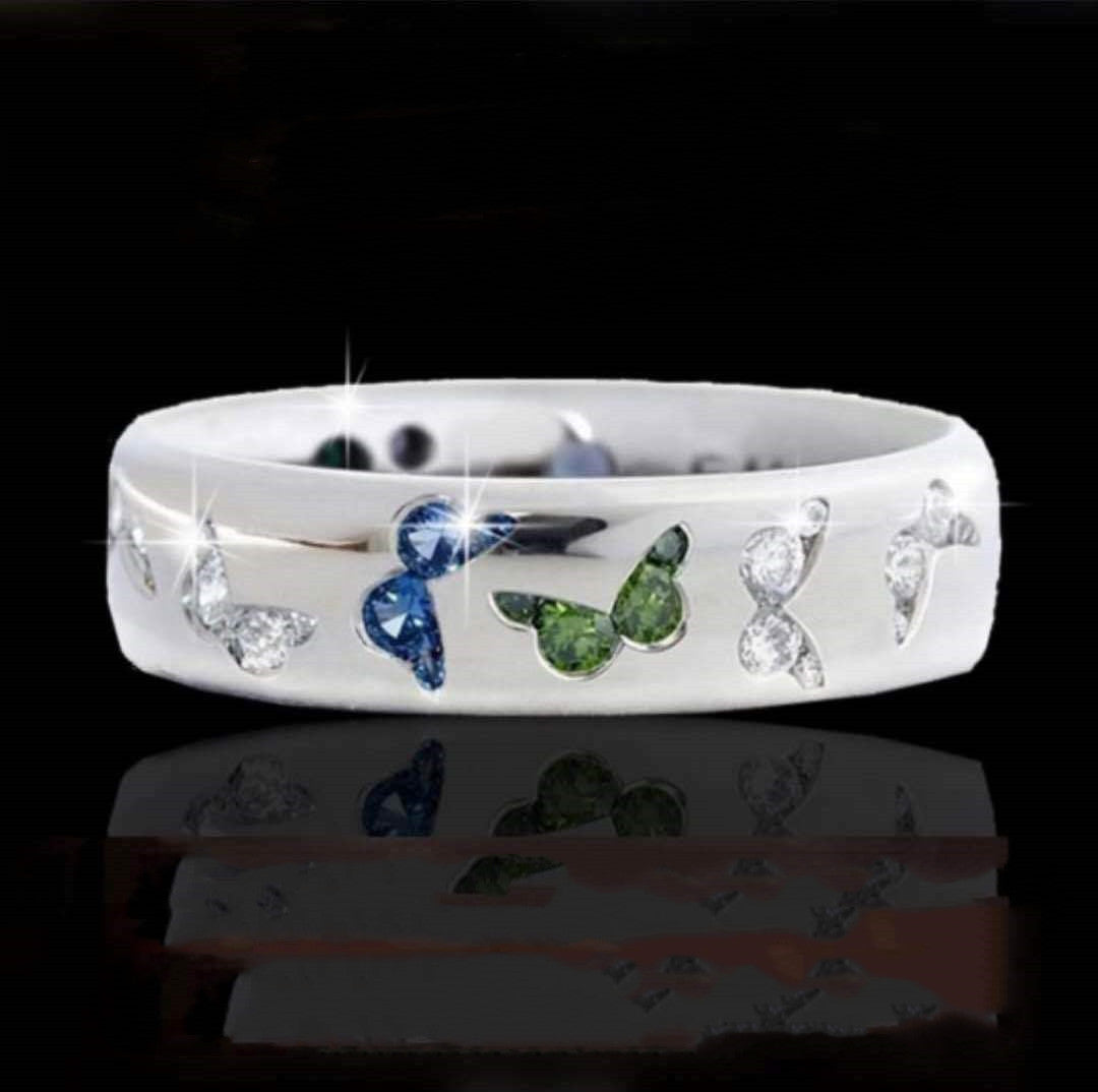 Butterfly Style Zircon Ring for Women’s Fashion