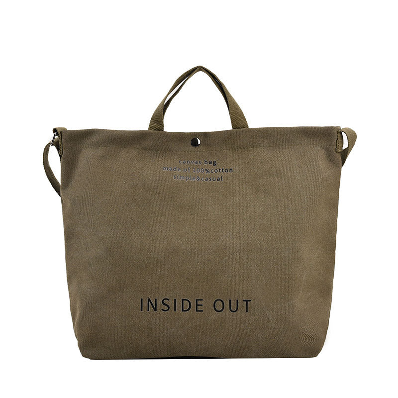 Casual Women’s Canvas Tote and Crossbody Handbag