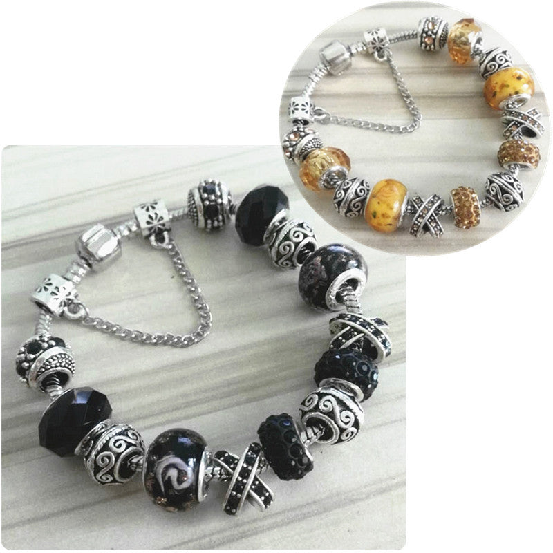 DIY Glass Bead Bracelet - Creative Fashion Jewelry