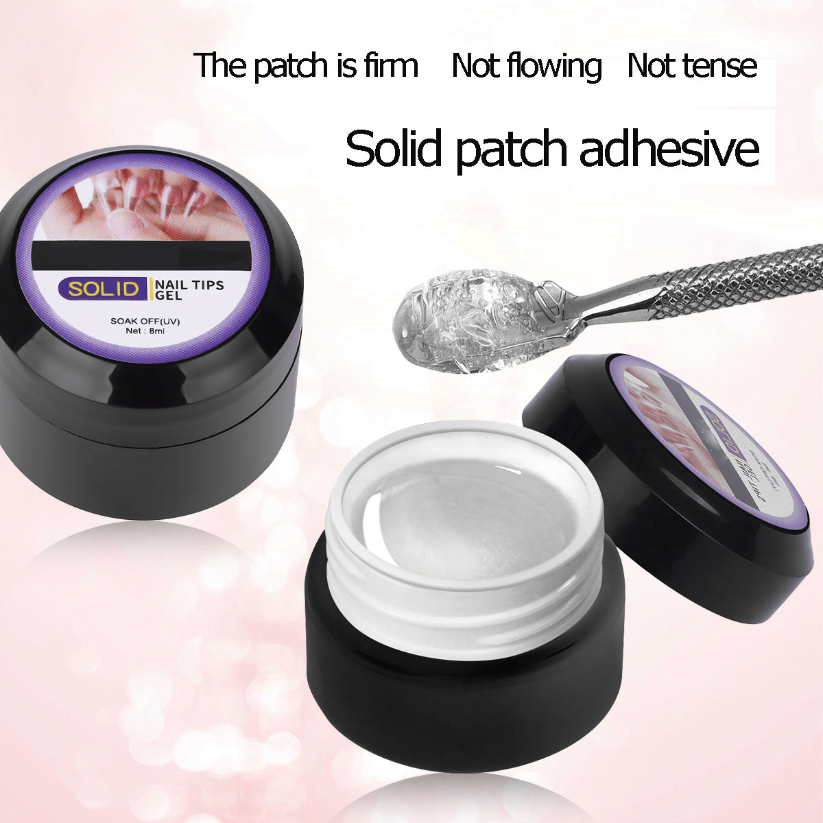 Solid Nail Glue Gel Adhesive for DIY Nail Art
