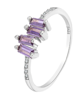 Personalized S925 Sterling Silver Zircon Ring Fashion