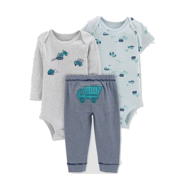 Spring Autumn Baby Clothing Set - 3 Pieces for Infants