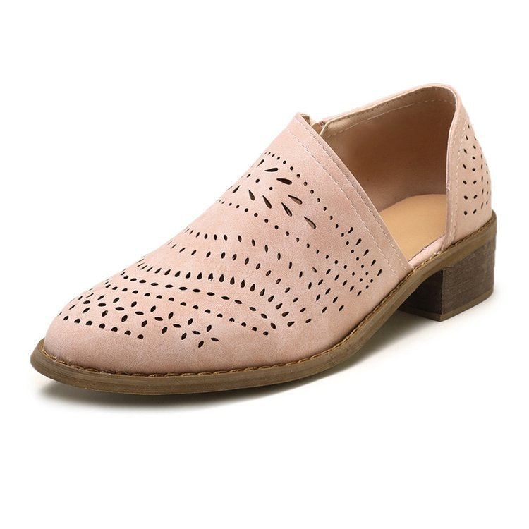 Women’s Plus Size Laser Cut Breathable Ankle Sandals