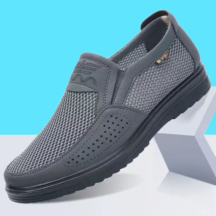 Summer Casual Men's Mesh Shoes - Breathable Beijing Style