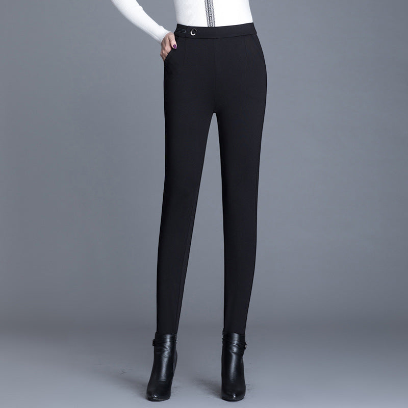 Winter Women’s Stretch Lamb Fleece Slim Pencil Pants
