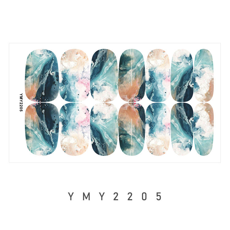 Marble Galaxy Nail Art Stickers - Trendy Designs