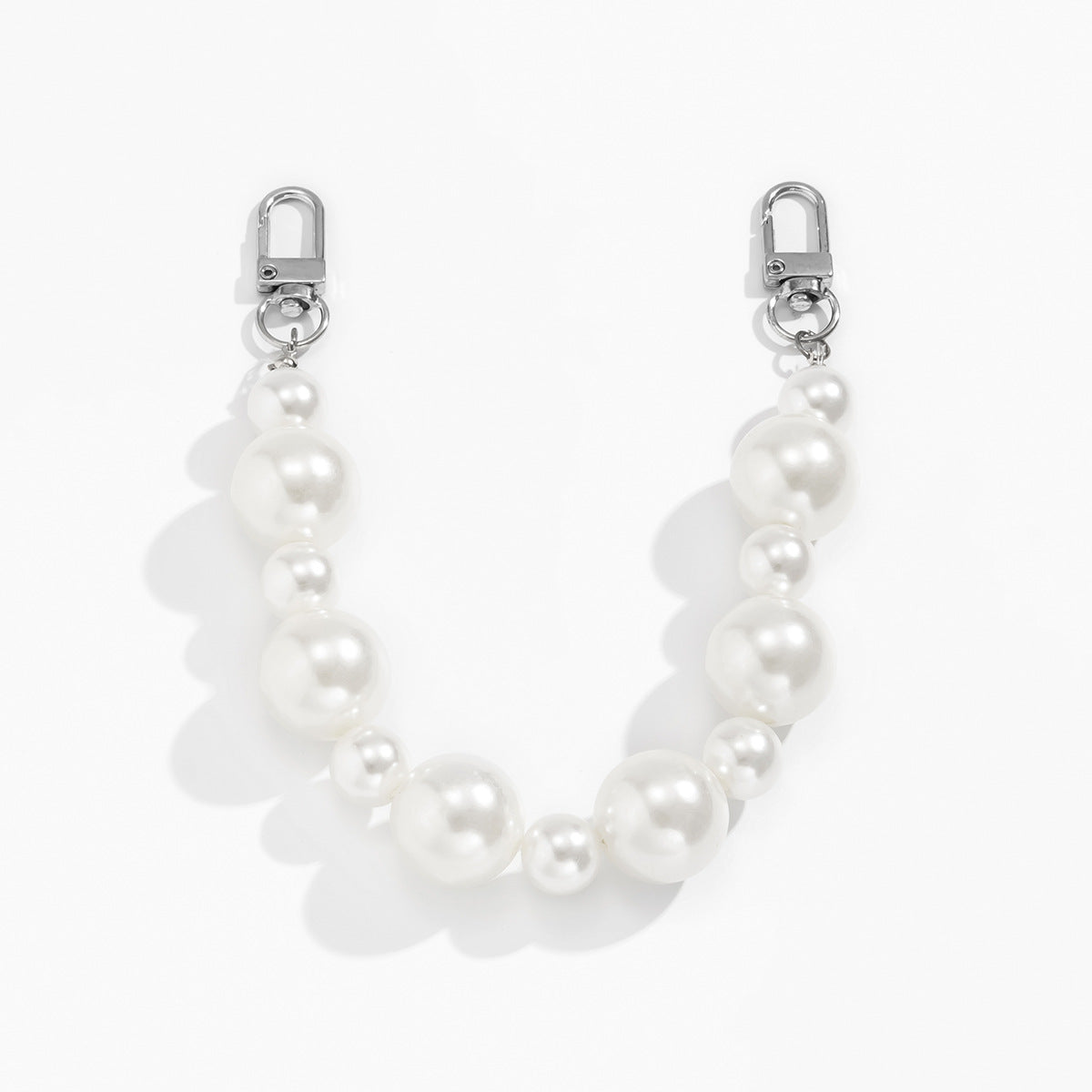 Fashion Simple Mixed Beads Imitation Pearl Bag Chain