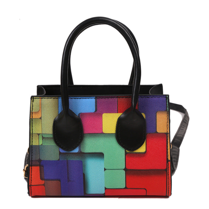 Trendy Color-Block Shoulder Crossbody Bag 2022