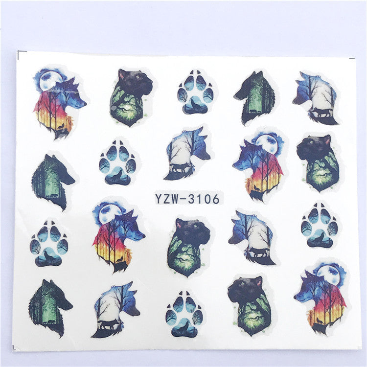 Animal and Plant Nail Art Stickers